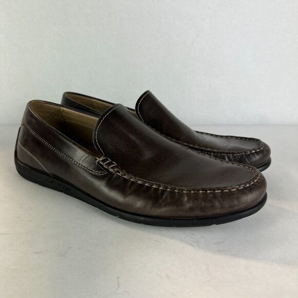 ECCO 43 Loafer Shoes Mens‎ 9 Brown Leather Classic Moc Casual Comfort Slip On main image 3